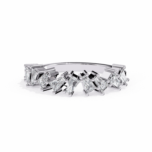 0.5 Carat Baguette Twilight Band in Moissanite | House of Estara