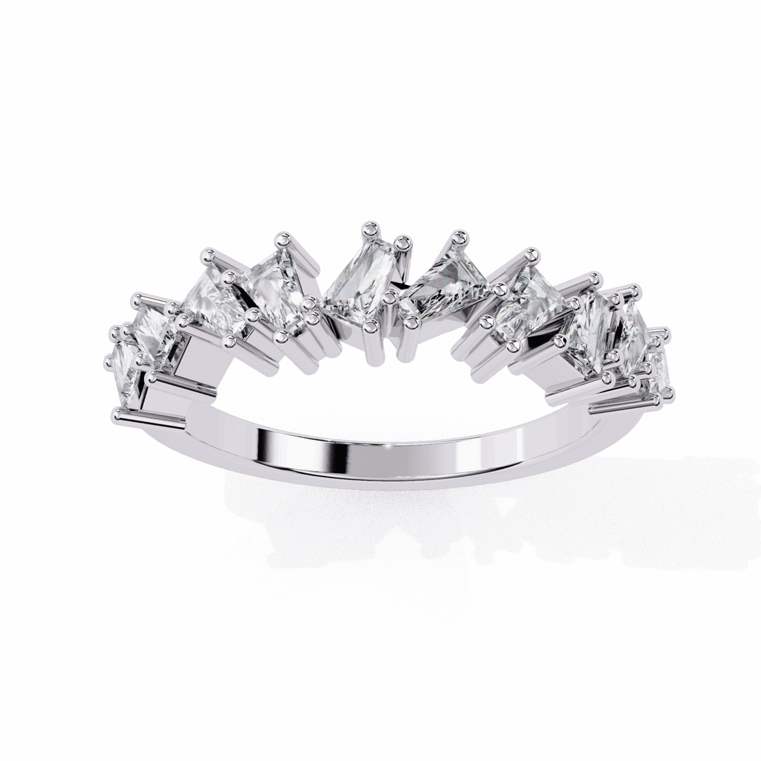 0.5 Carat Baguette Twilight Band in Moissanite | House of Estara