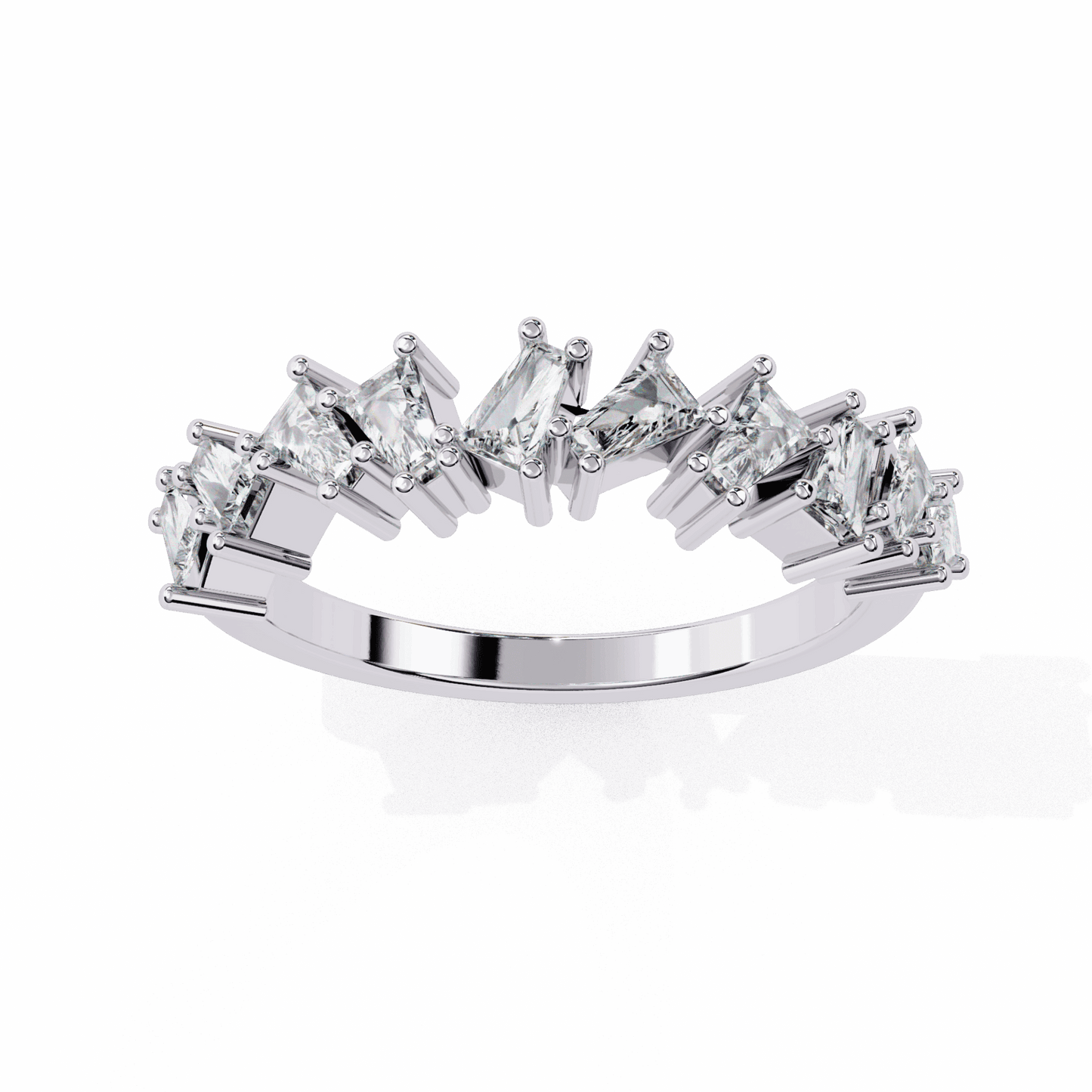 0.5 Carat Baguette Twilight Band in Moissanite | House of Estara