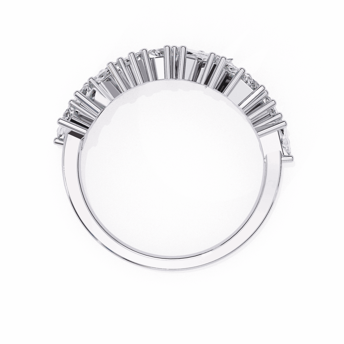 0.5 Carat Baguette Twilight Band in Moissanite | House of Estara