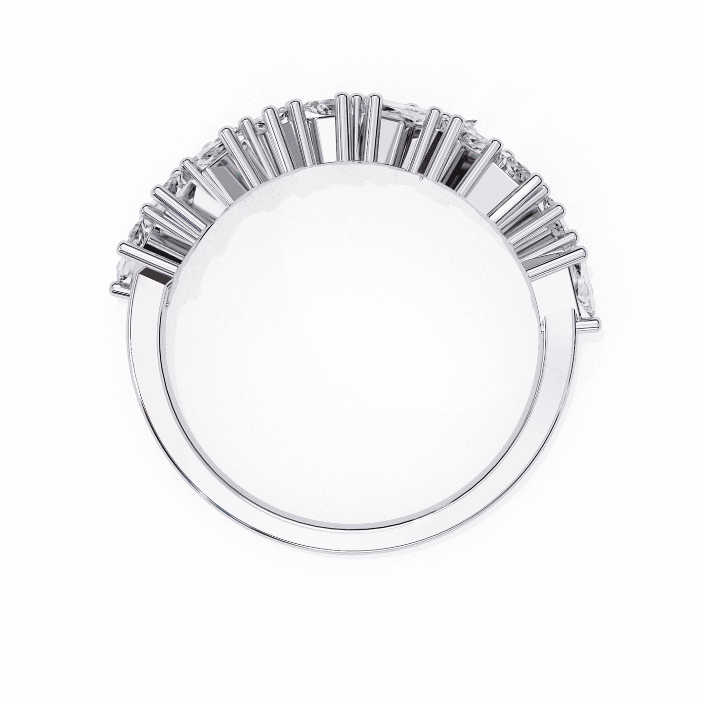 0.5 Carat Baguette Twilight Band in Moissanite | House of Estara