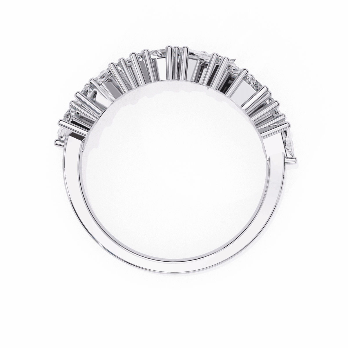 0.5 Carat Baguette Twilight Band in Moissanite | House of Estara