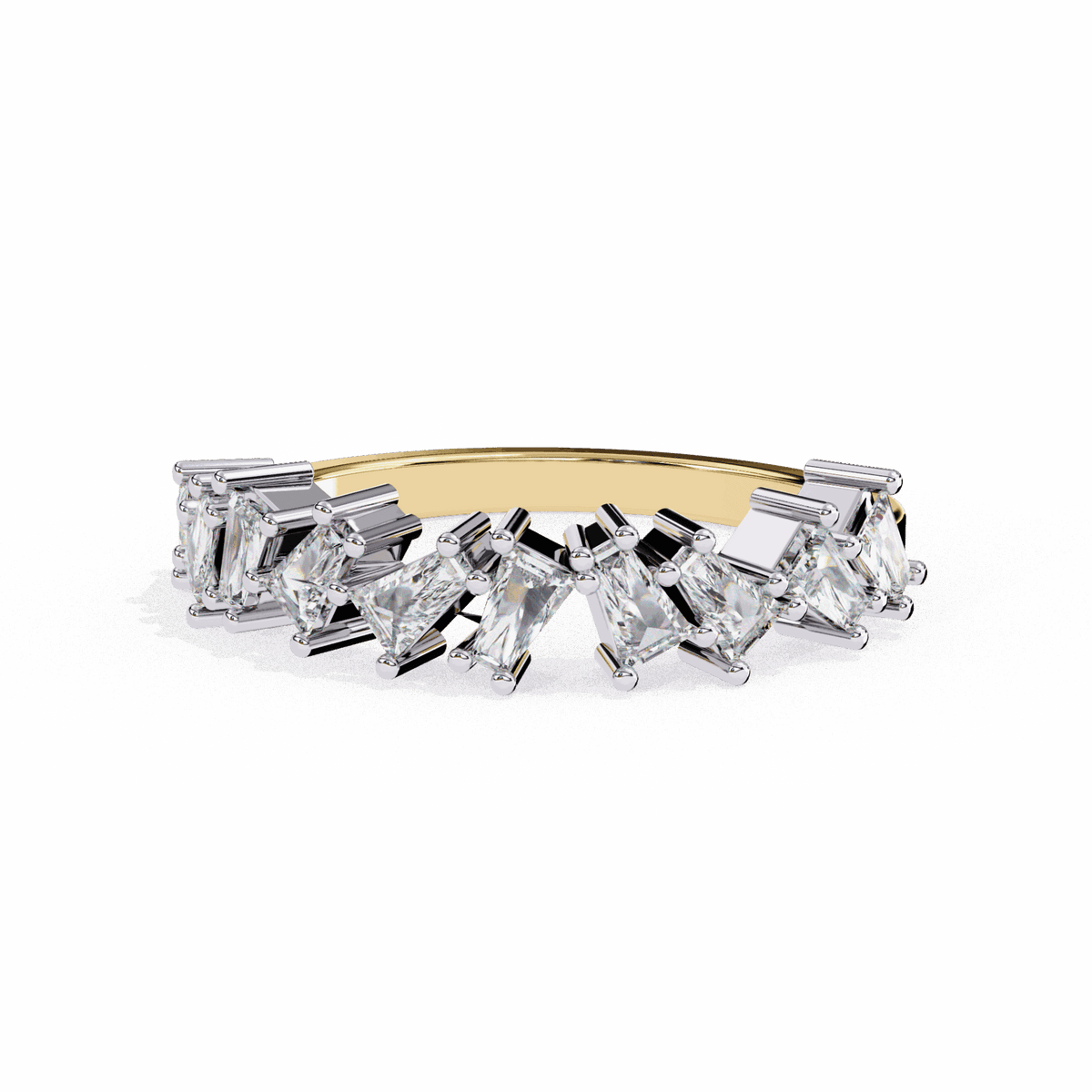 0.5 Carat Baguette Twilight Band in Moissanite | House of Estara