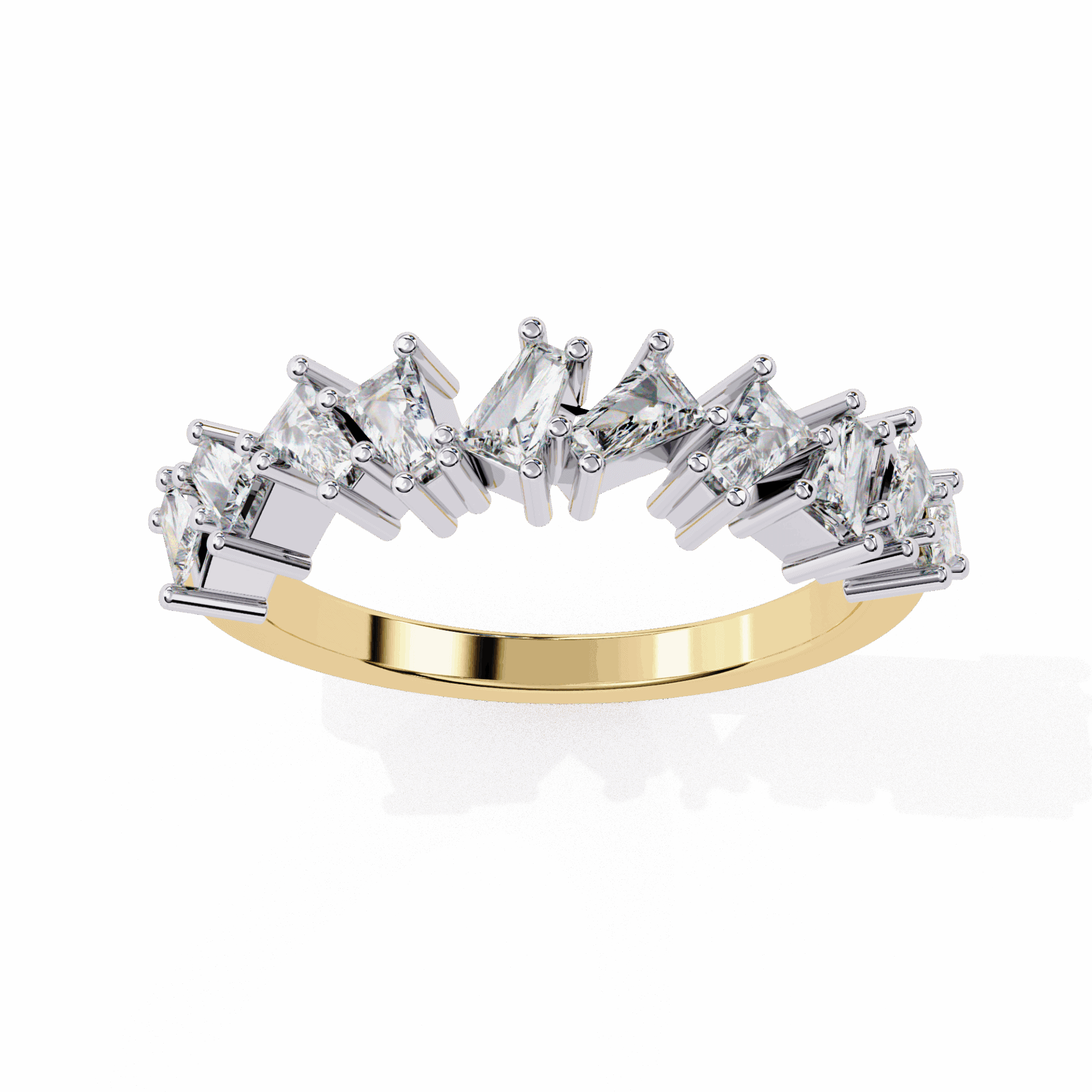 0.5 Carat Baguette Twilight Band in Moissanite | House of Estara