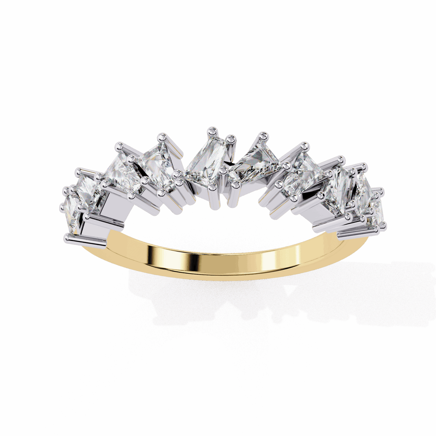 0.5 Carat Baguette Twilight Band in Moissanite | House of Estara