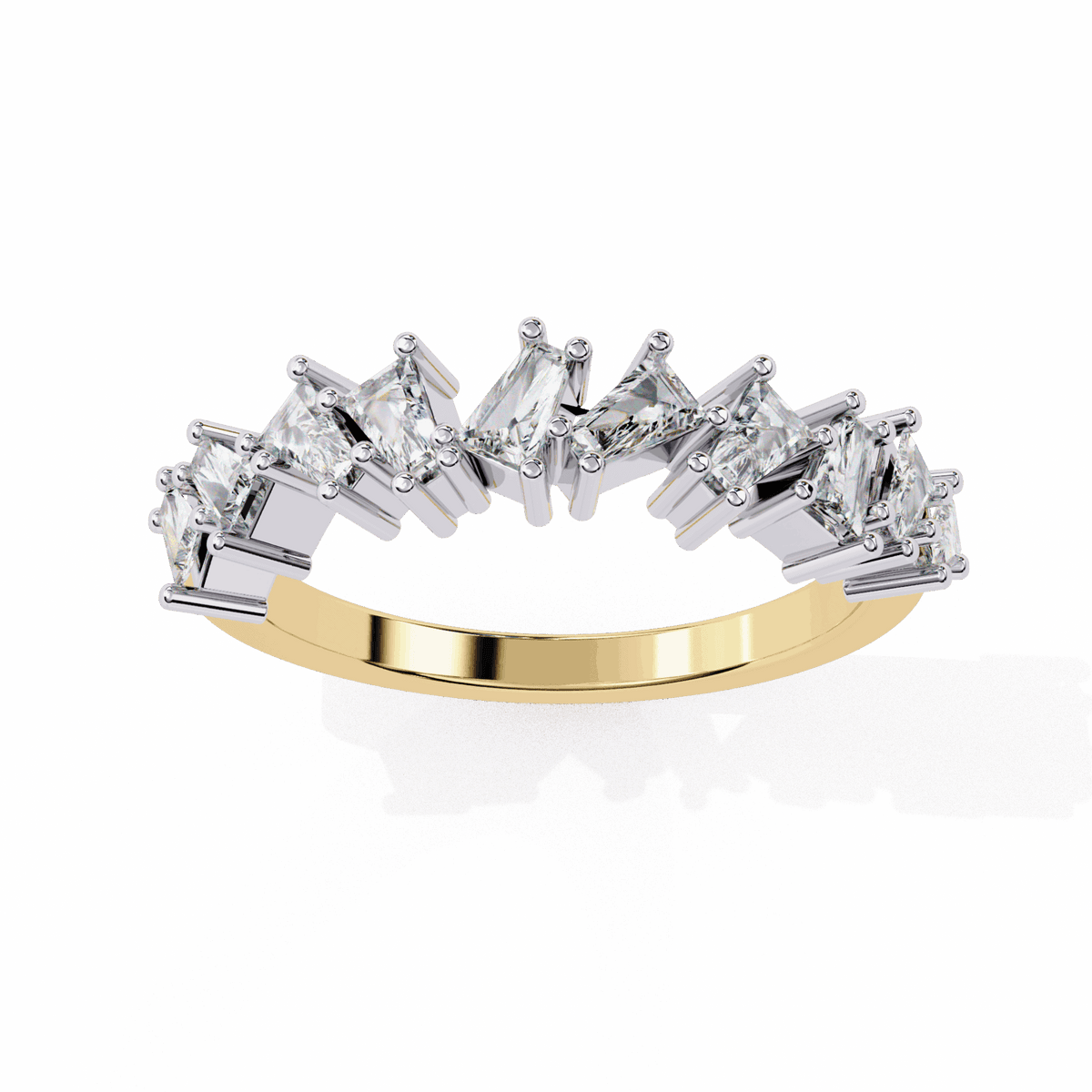 0.5 Carat Baguette Twilight Band in Moissanite | House of Estara