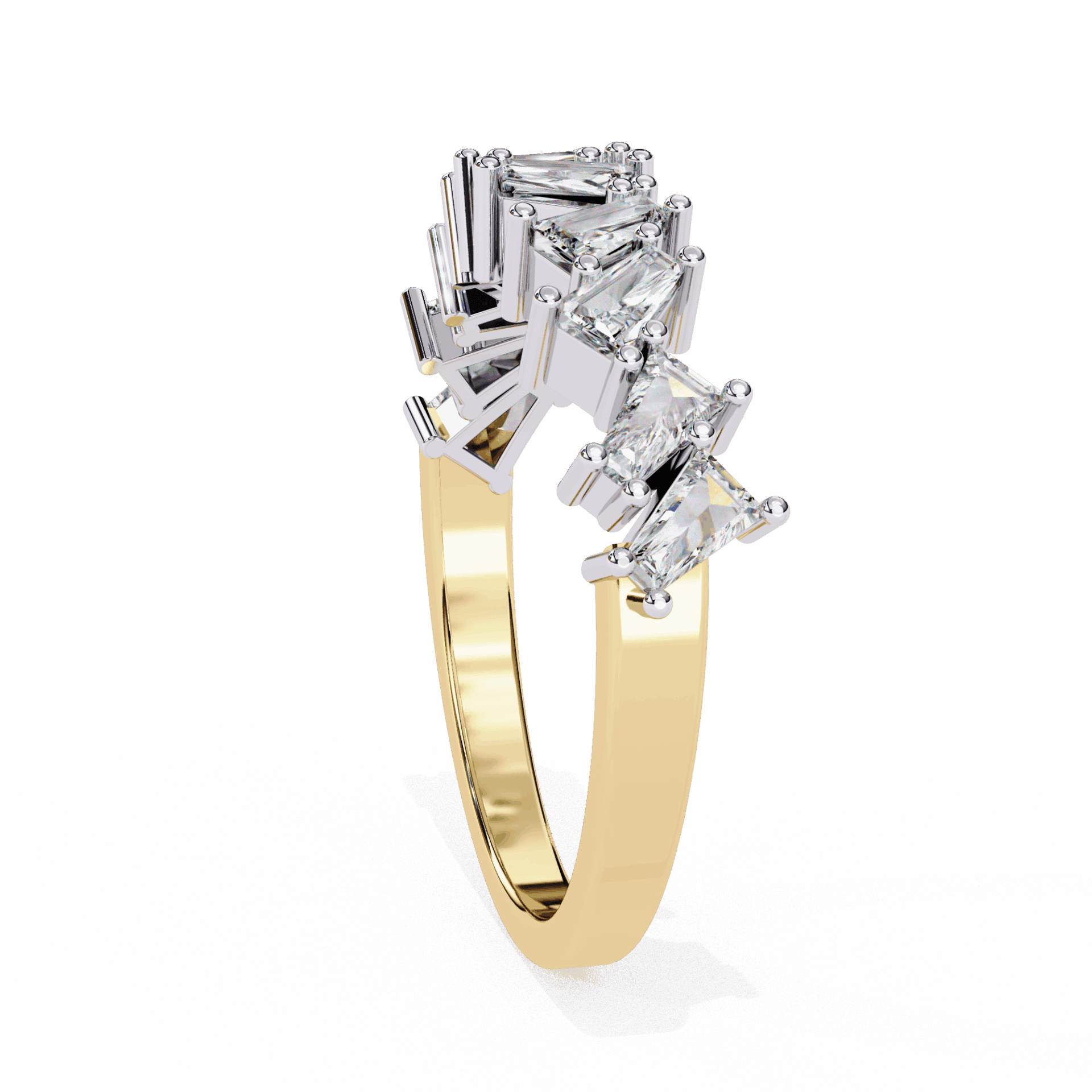 0.5 Carat Baguette Twilight Band in Moissanite | House of Estara