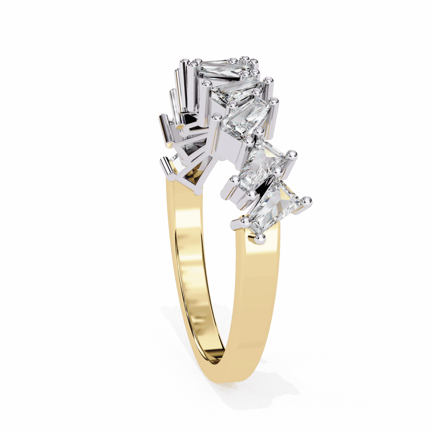 0.5 Carat Baguette Twilight Band in Moissanite | House of Estara