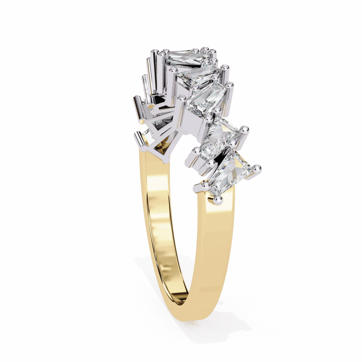 0.5 Carat Baguette Twilight Band in Moissanite | House of Estara
