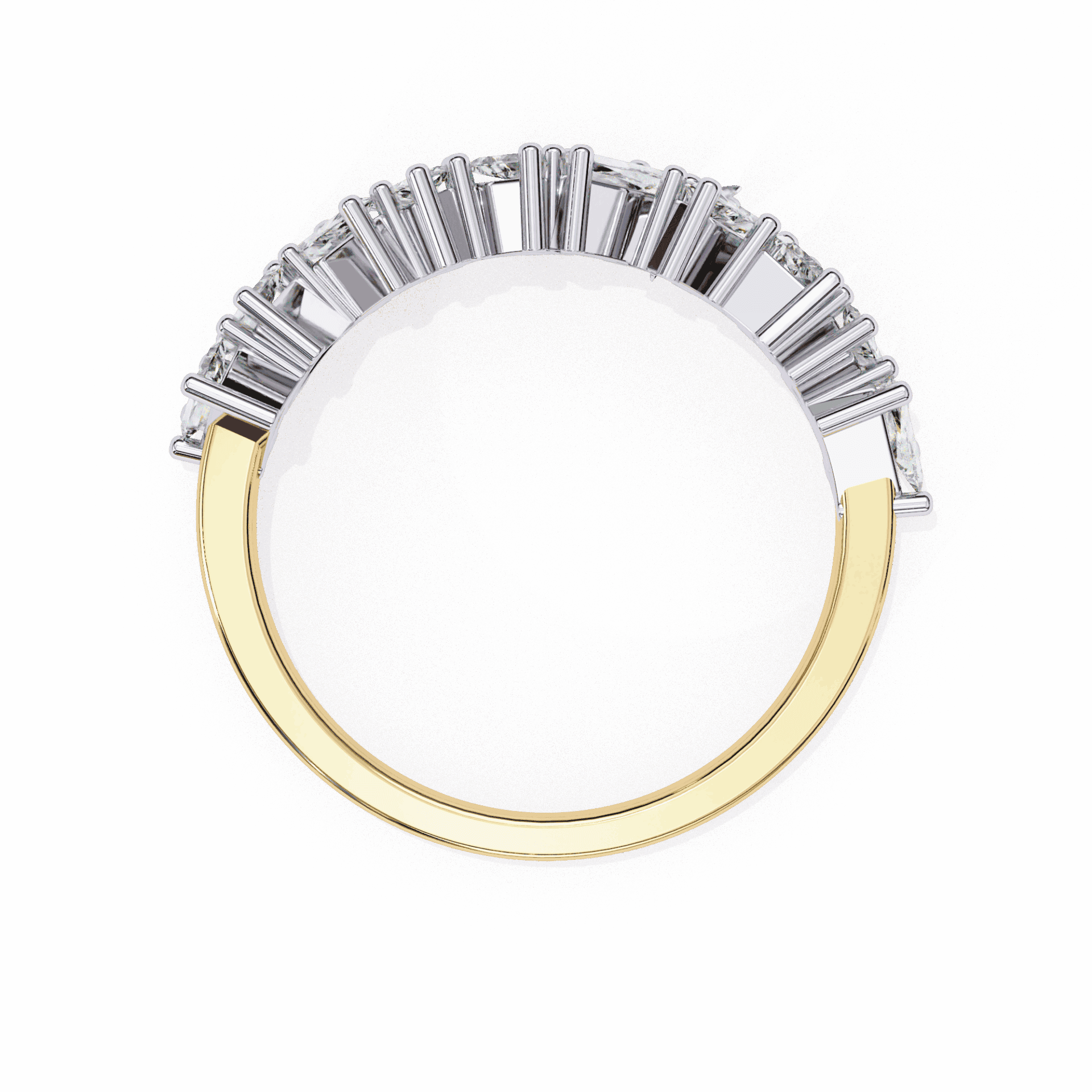 0.5 Carat Baguette Twilight Band in Moissanite | House of Estara