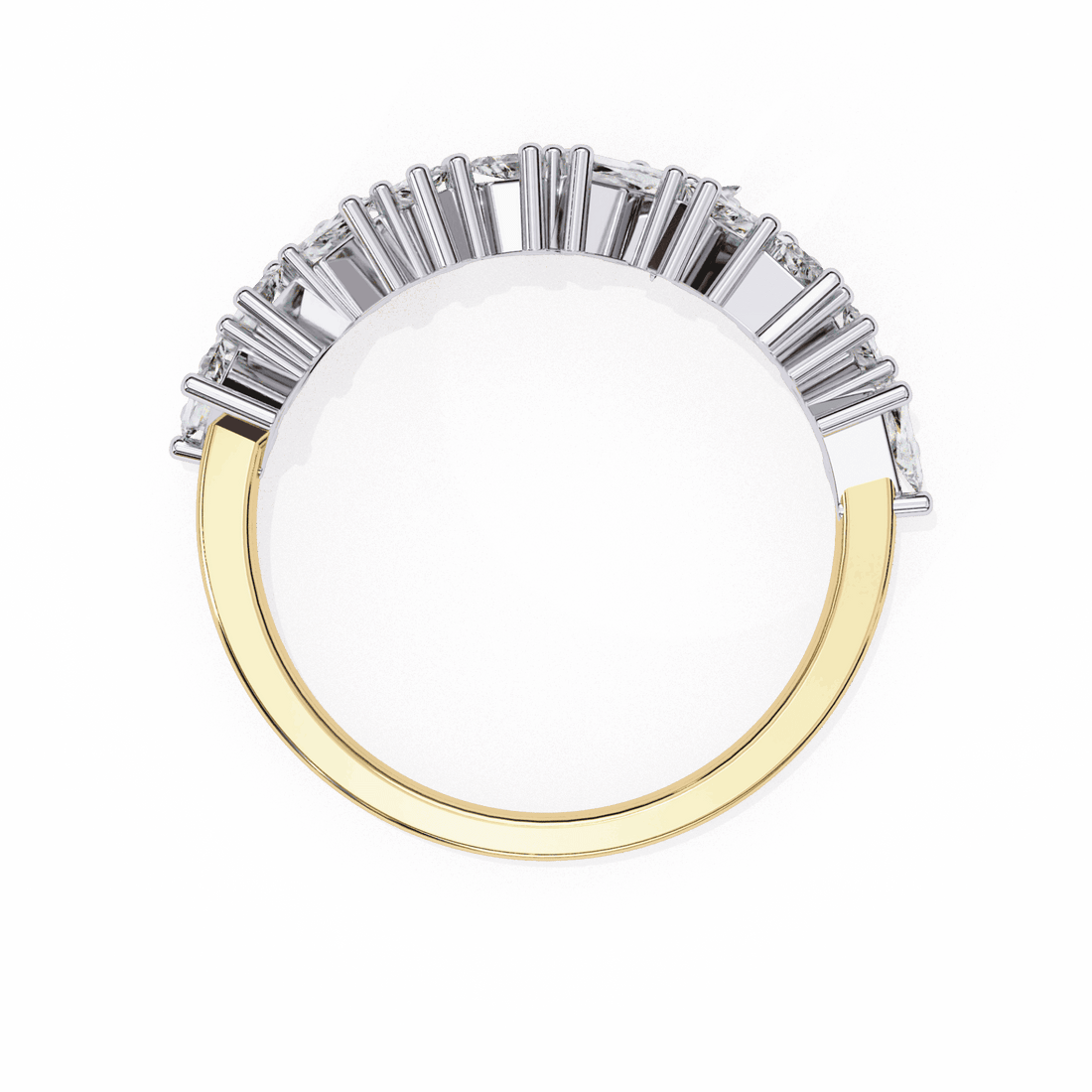 0.5 Carat Baguette Twilight Band in Moissanite | House of Estara
