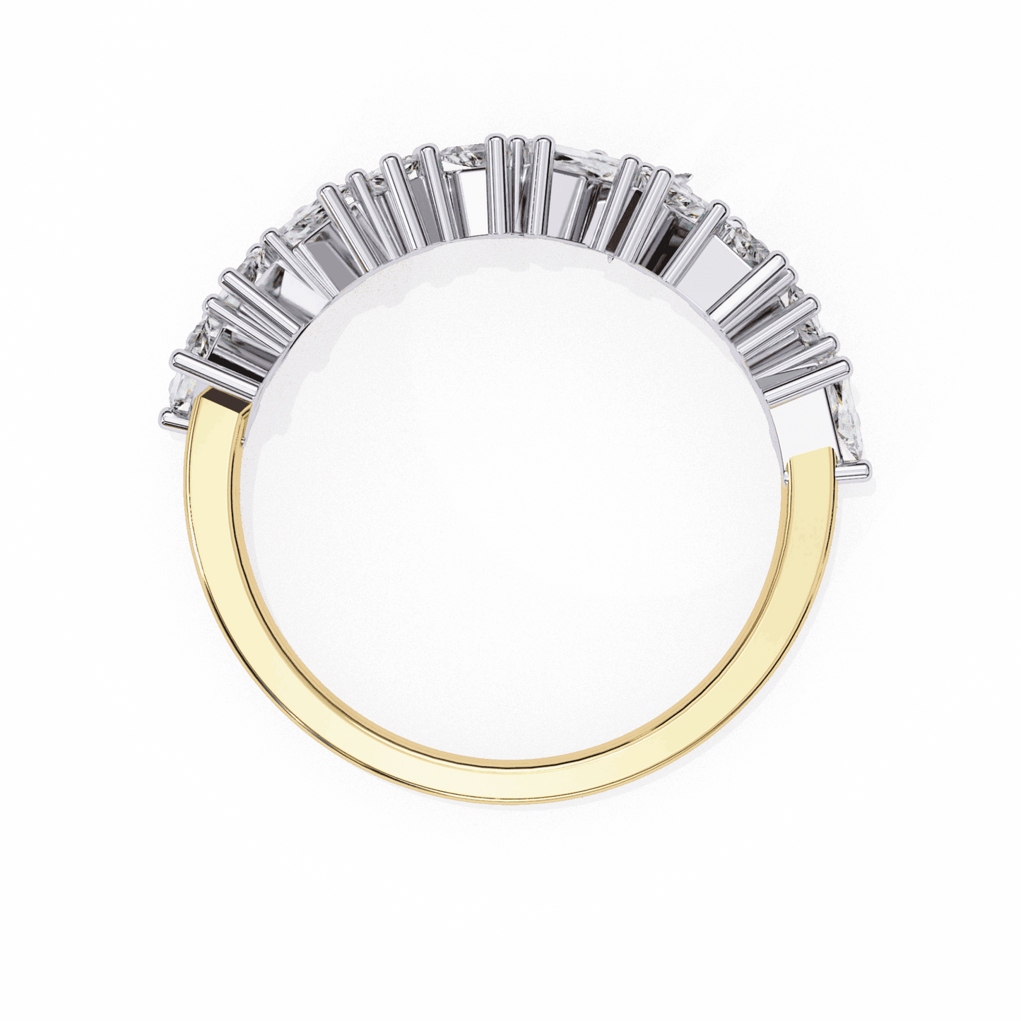 0.5 Carat Baguette Twilight Band in Moissanite | House of Estara