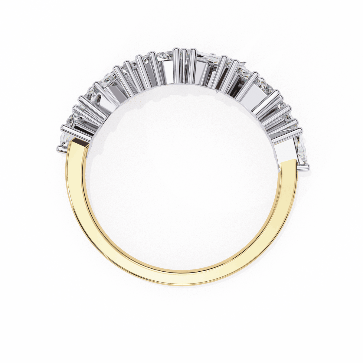 0.5 Carat Baguette Twilight Band in Moissanite | House of Estara