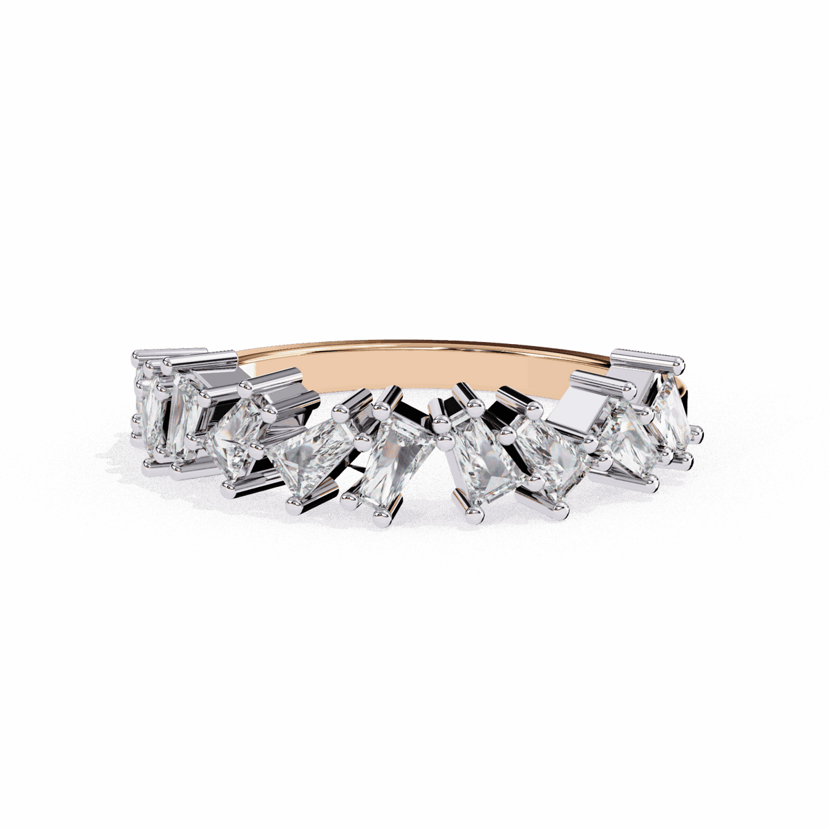 0.5 Carat Baguette Twilight Band in Moissanite | House of Estara