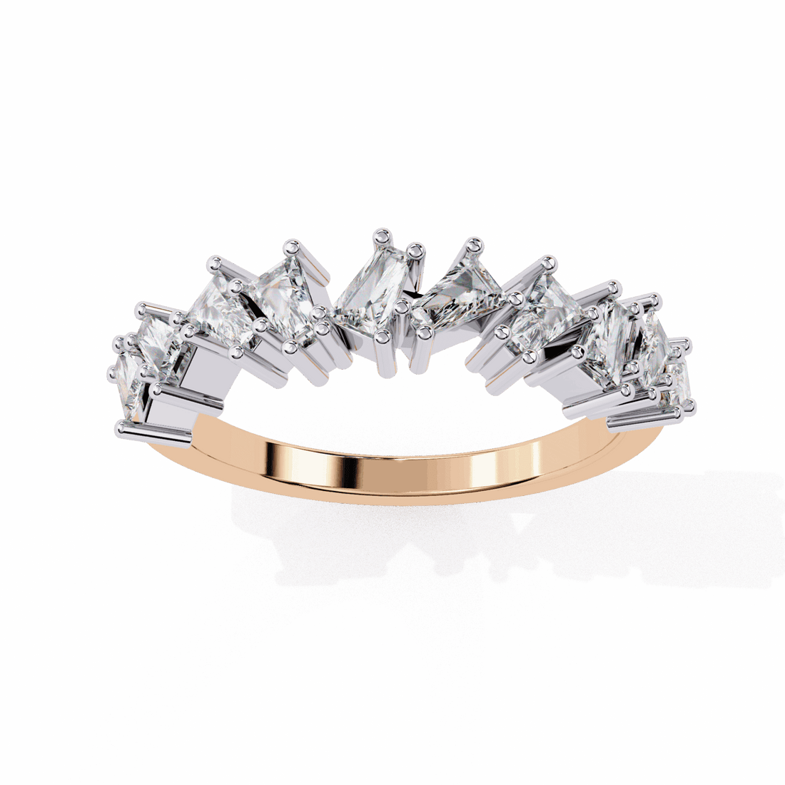 0.5 Carat Baguette Twilight Band in Moissanite | House of Estara