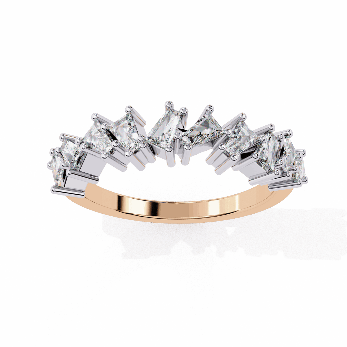0.5 Carat Baguette Twilight Band in Moissanite | House of Estara