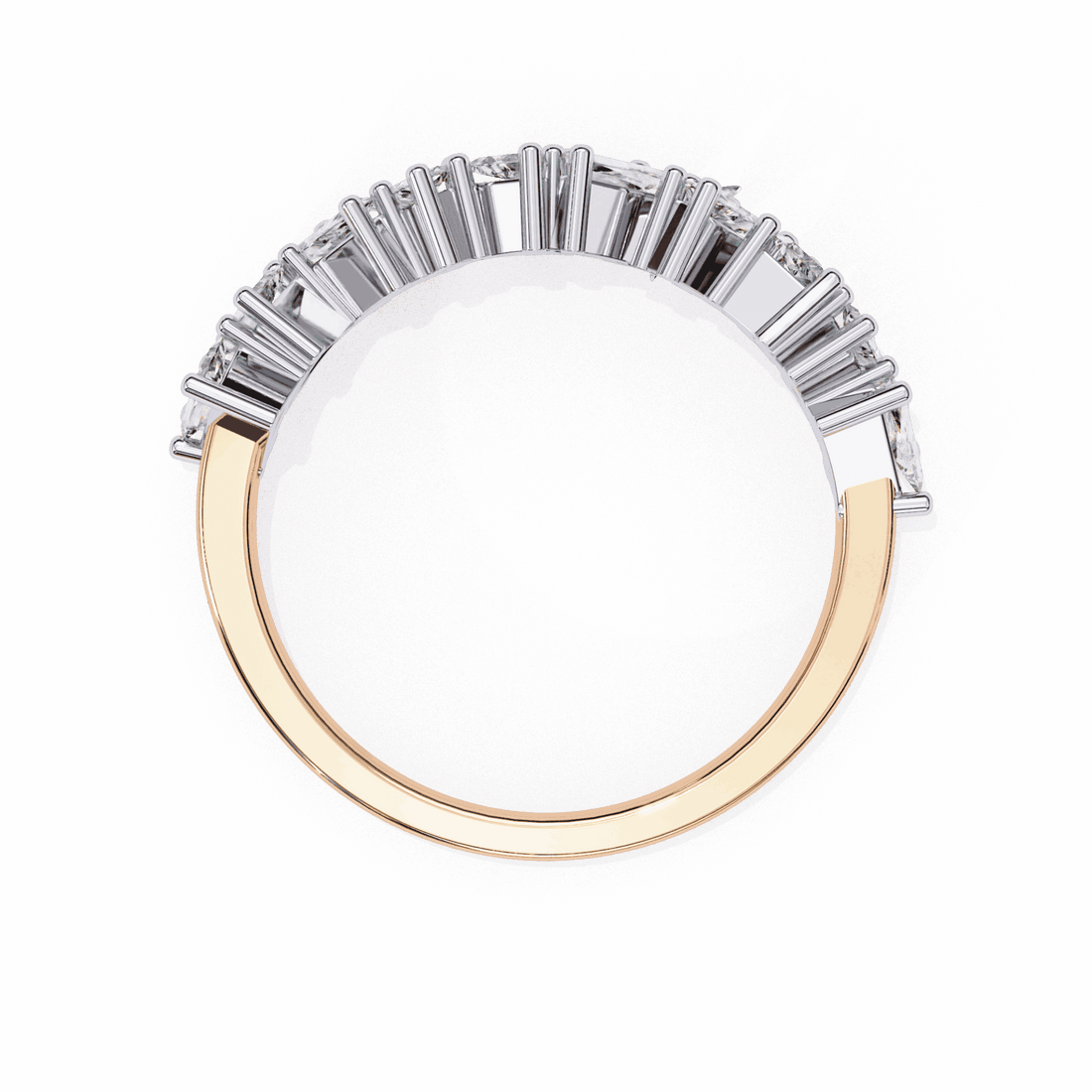 0.5 Carat Baguette Twilight Band in Moissanite | House of Estara