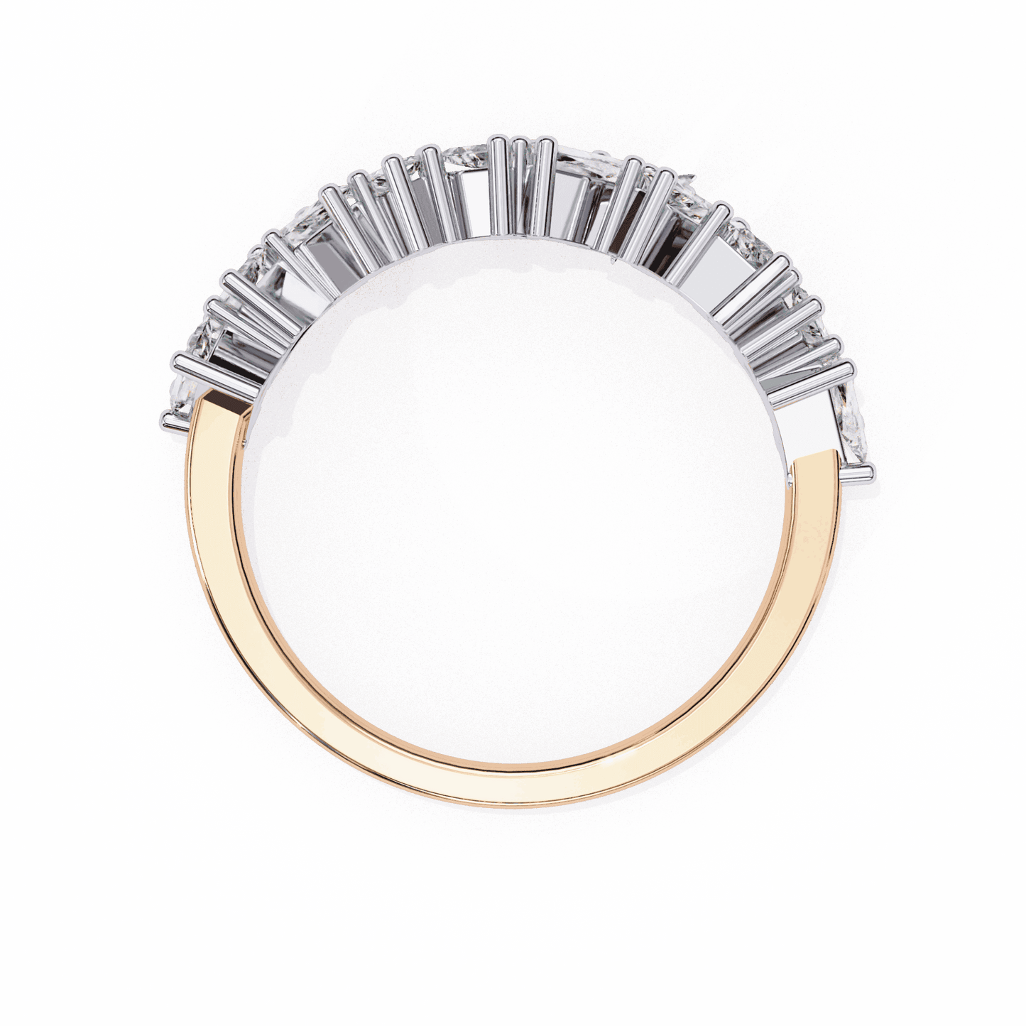 0.5 Carat Baguette Twilight Band in Moissanite | House of Estara