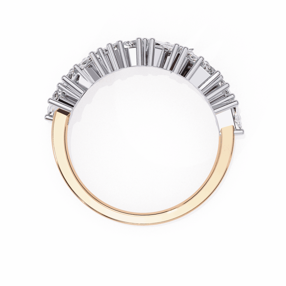 0.5 Carat Baguette Twilight Band in Moissanite | House of Estara