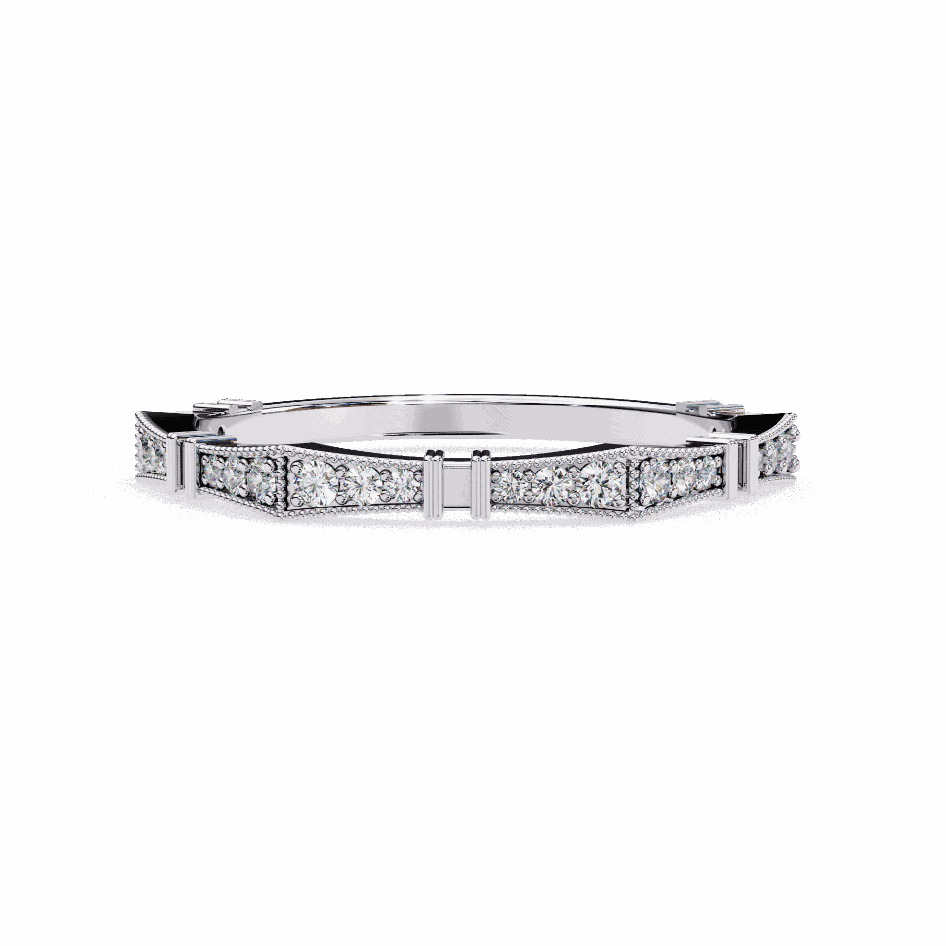 0.15 Carat Round Classic Everyday Band in Moissanite | House of Estara