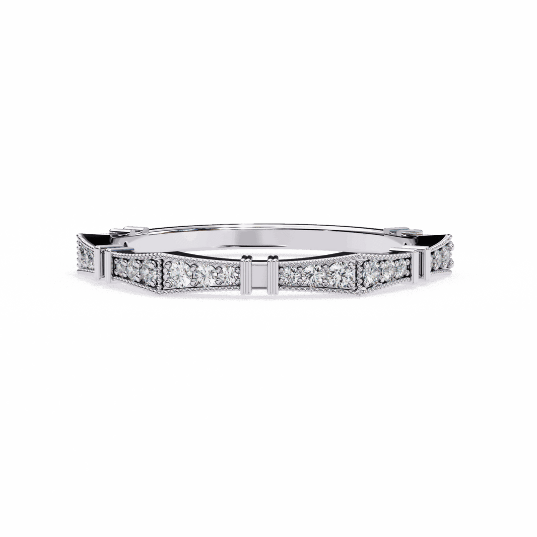 0.15 Carat Round Classic Everyday Band in Moissanite | House of Estara
