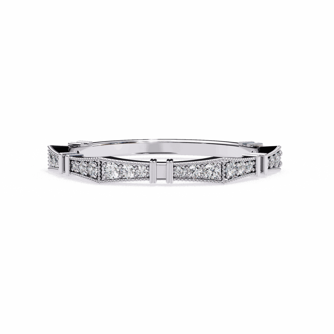 0.15 Carat Round Classic Everyday Band in Moissanite | House of Estara