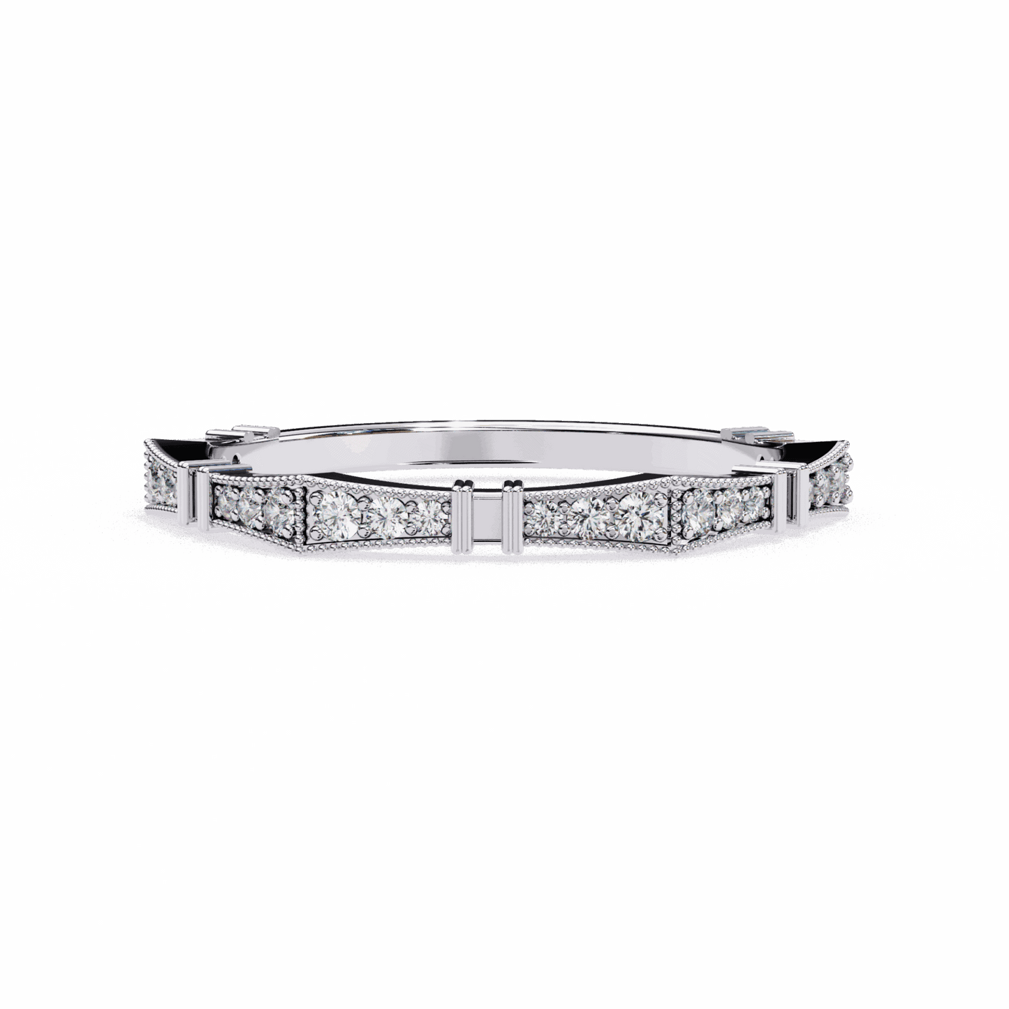 0.15 Carat Round Classic Everyday Band in Moissanite | House of Estara