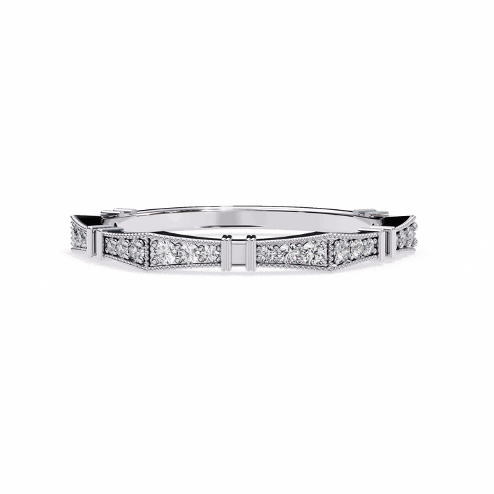 0.15 Carat Round Classic Everyday Band in Moissanite | House of Estara