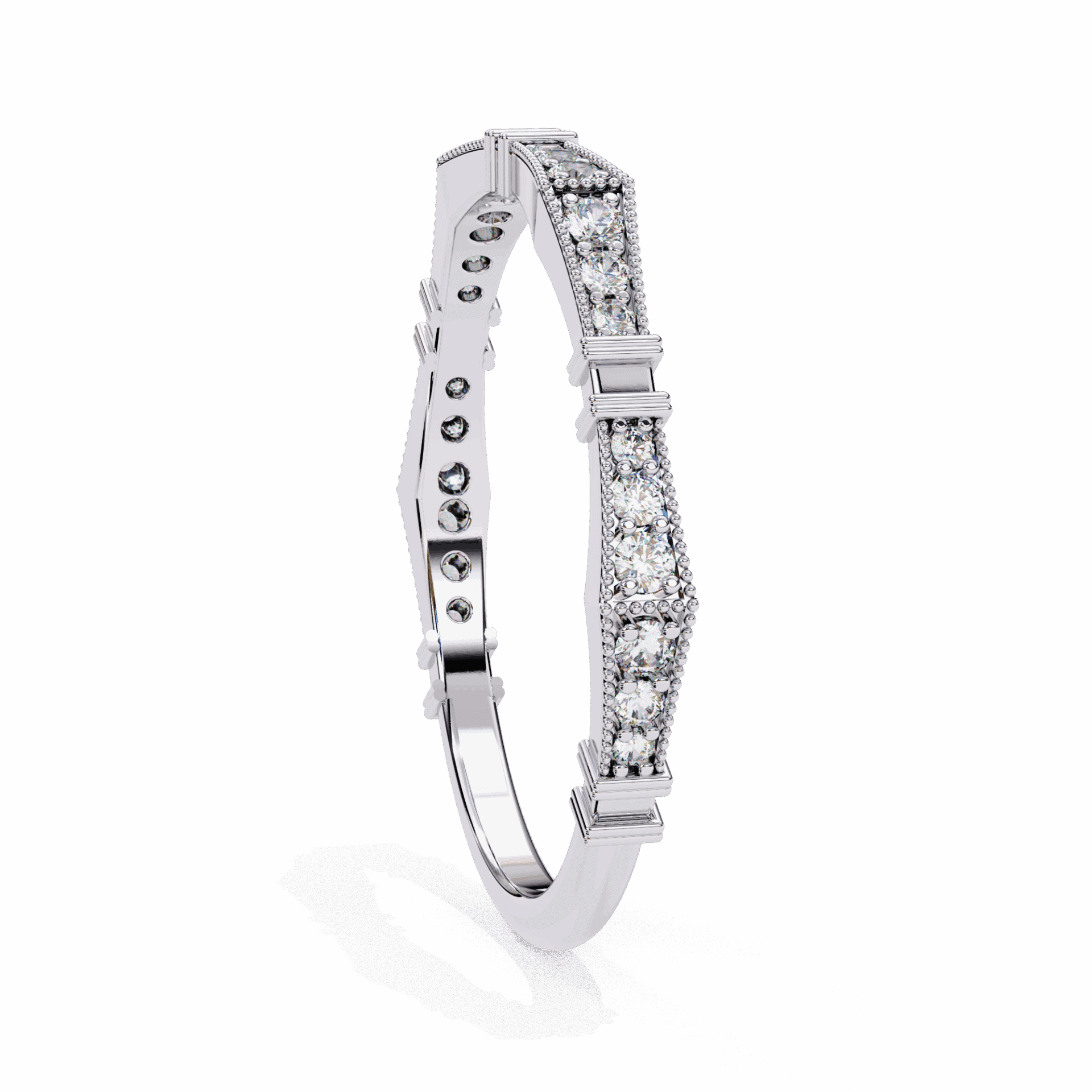 0.15 Carat Round Classic Everyday Band in Moissanite | House of Estara