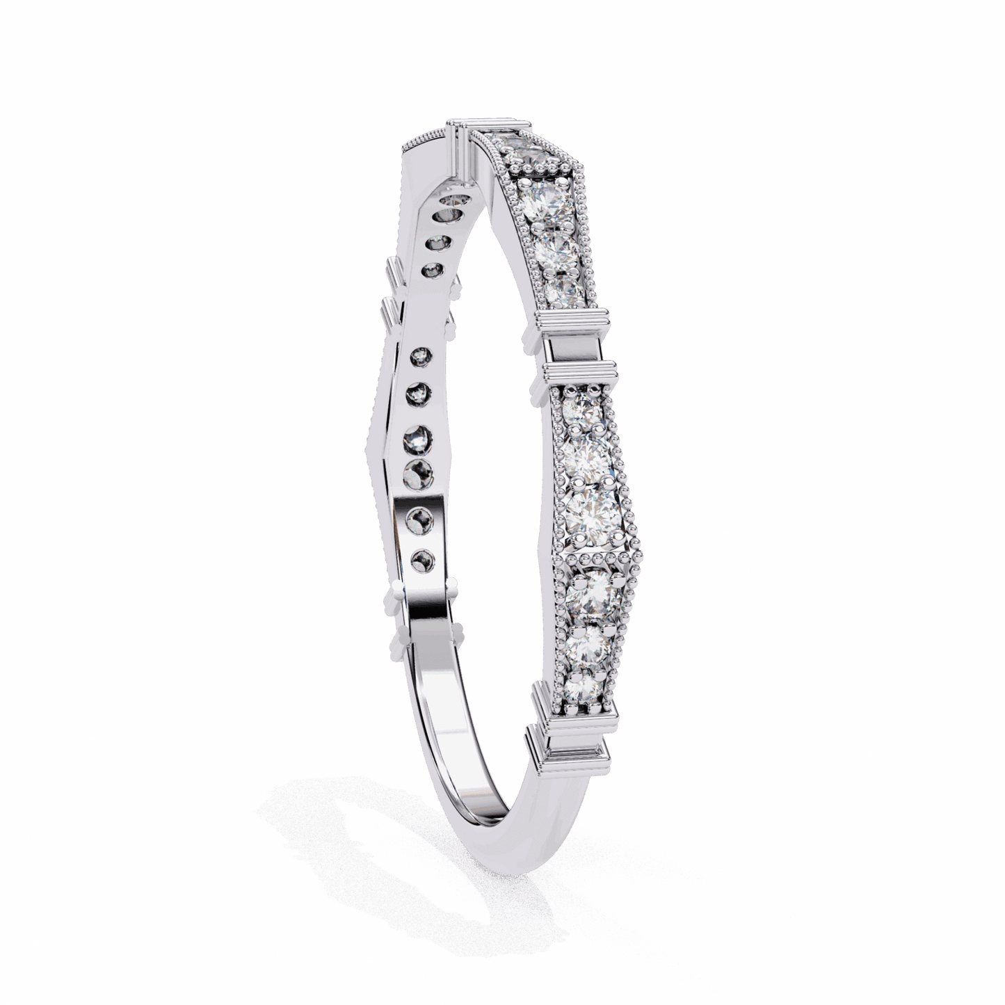 0.15 Carat Round Classic Everyday Band in Moissanite | House of Estara