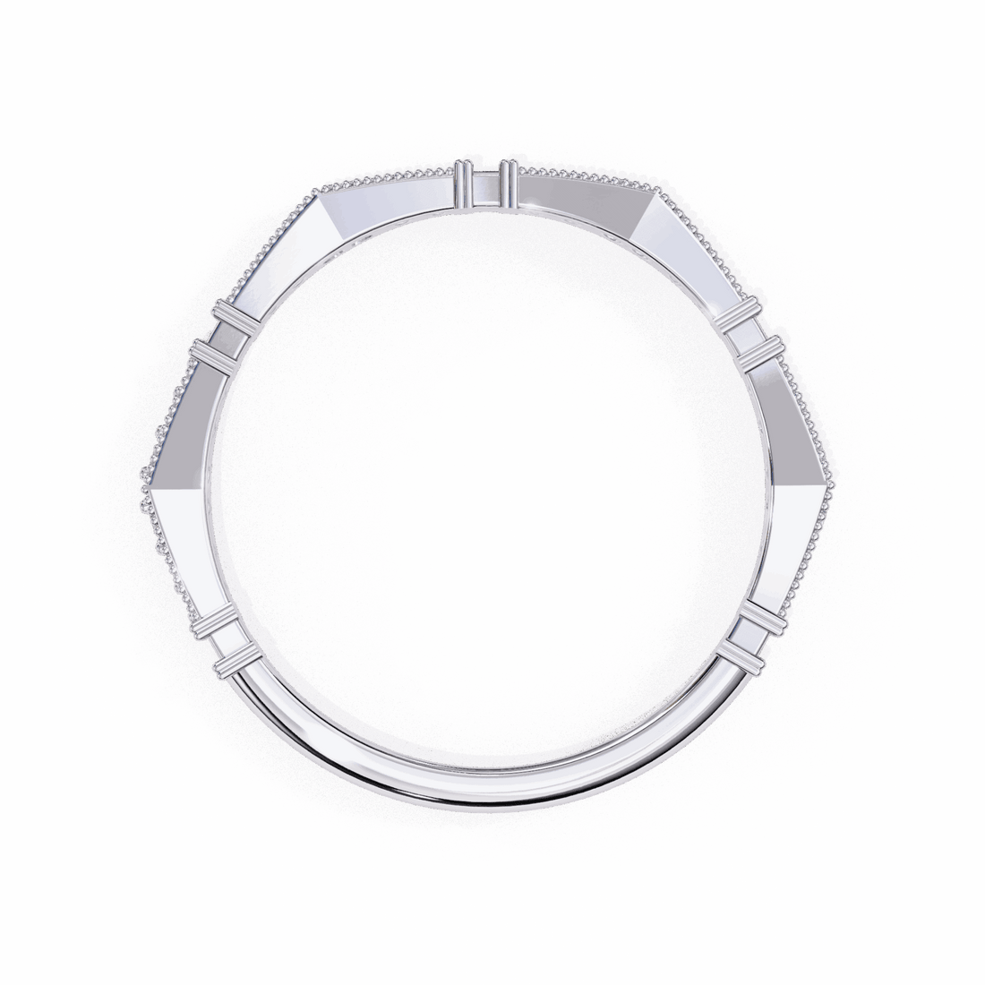 0.15 Carat Round Classic Everyday Band in Moissanite | House of Estara