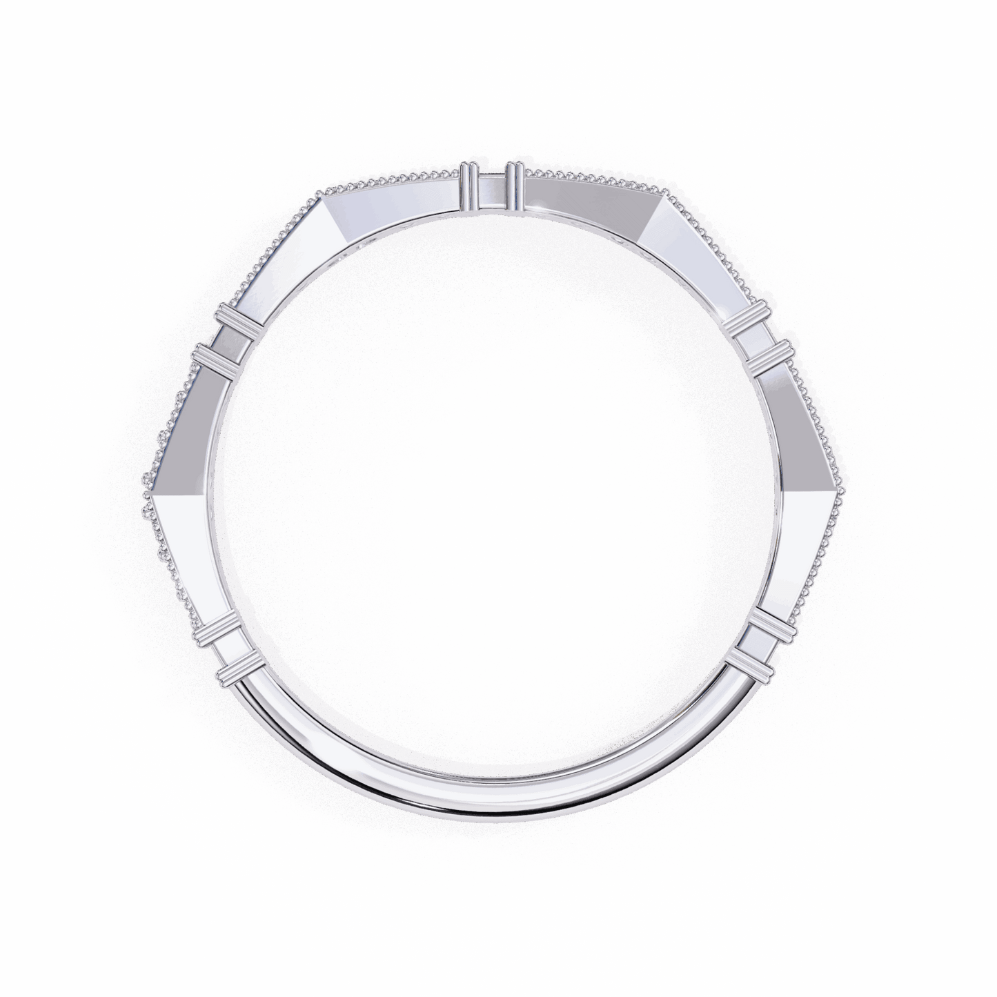 0.15 Carat Round Classic Everyday Band in Moissanite | House of Estara