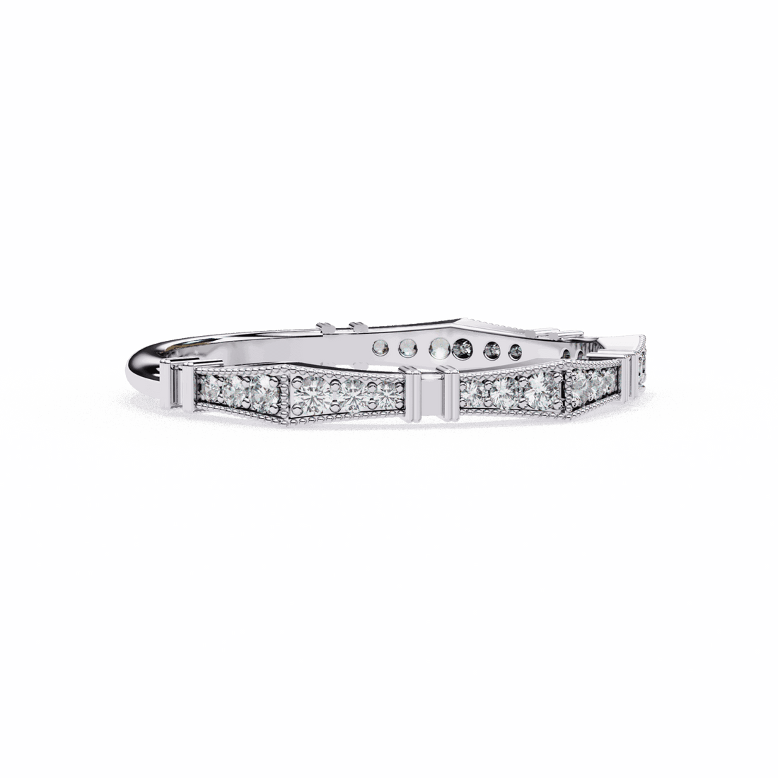 0.15 Carat Round Classic Everyday Band in Moissanite | House of Estara