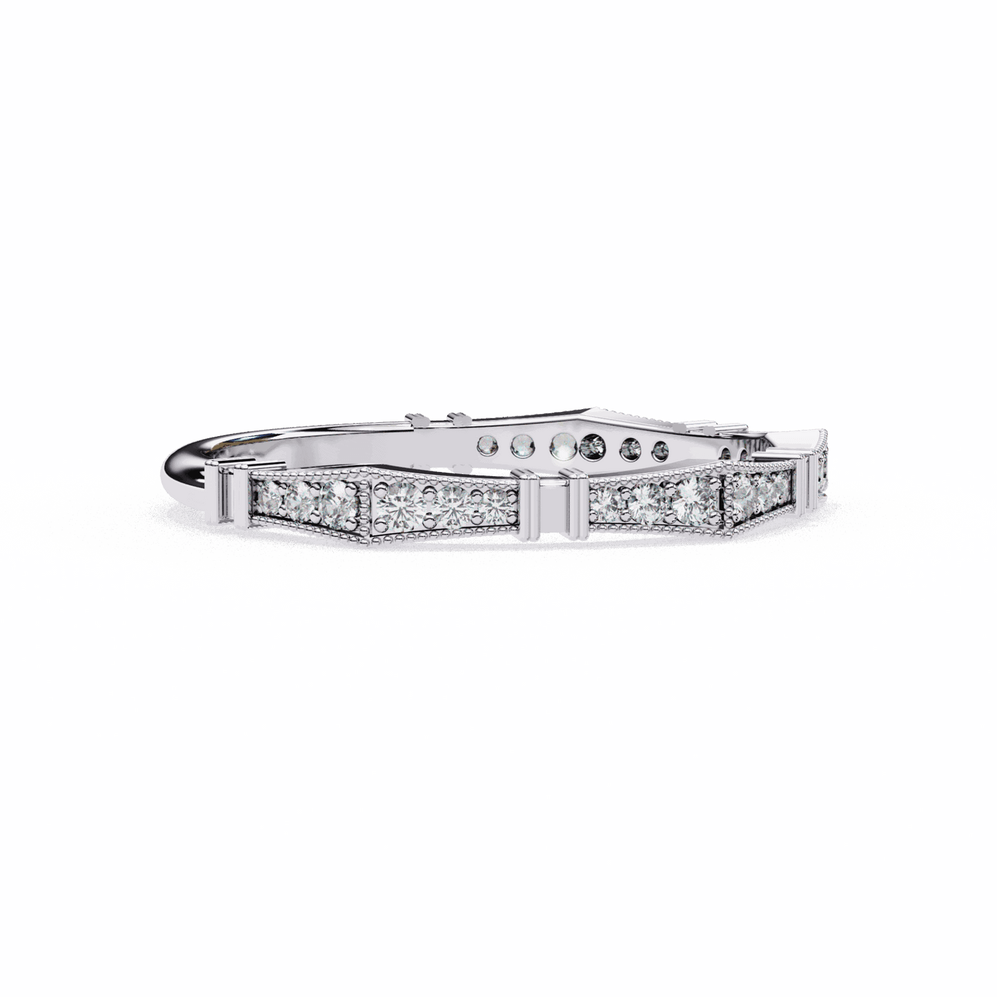 0.15 Carat Round Classic Everyday Band in Moissanite | House of Estara