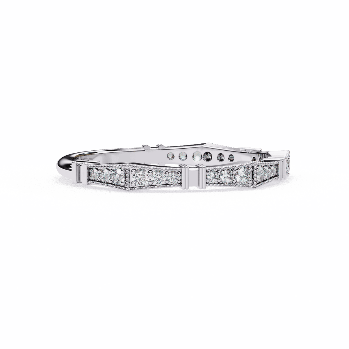 0.15 Carat Round Classic Everyday Band in Moissanite | House of Estara
