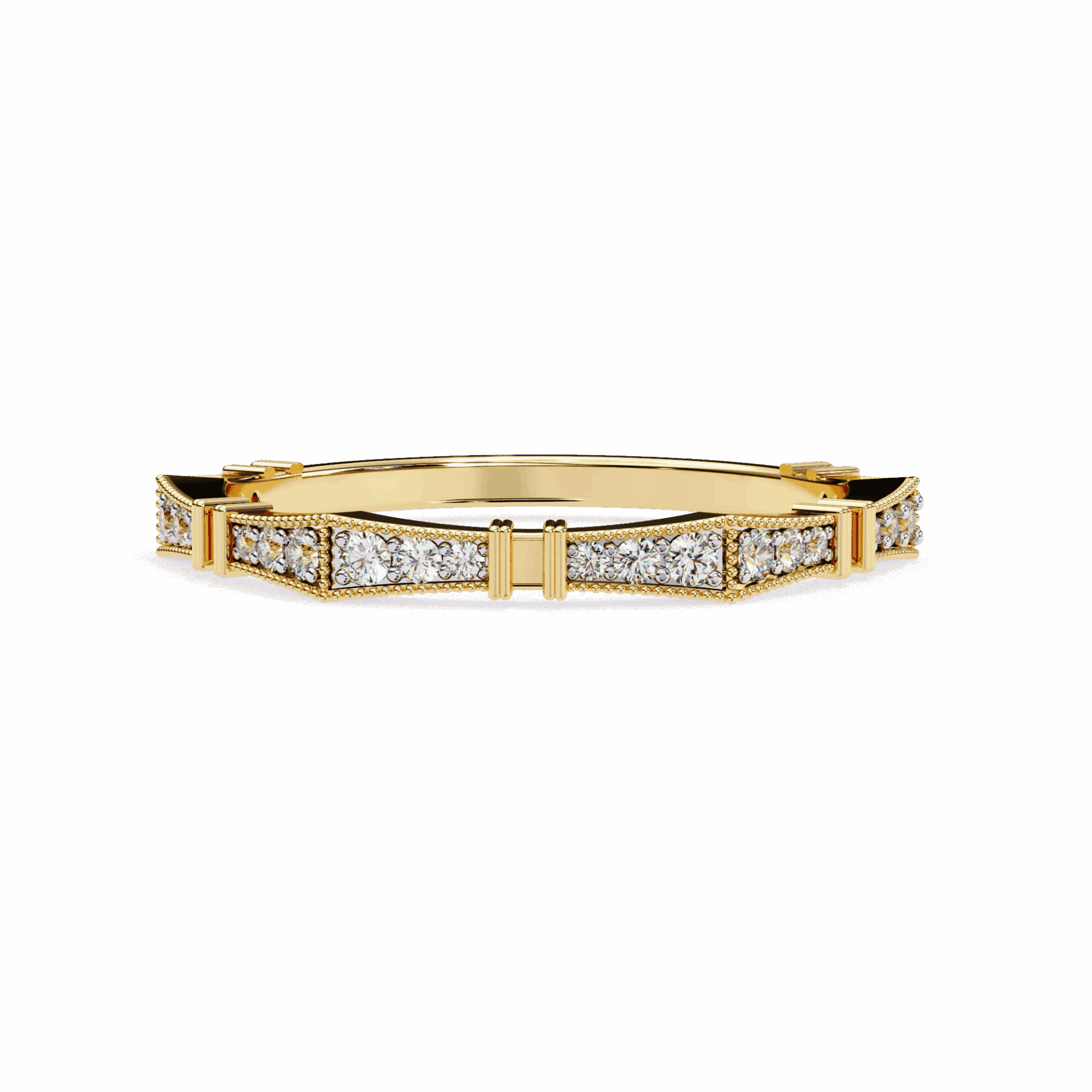 0.15 Carat Round Classic Everyday Band in Moissanite | House of Estara
