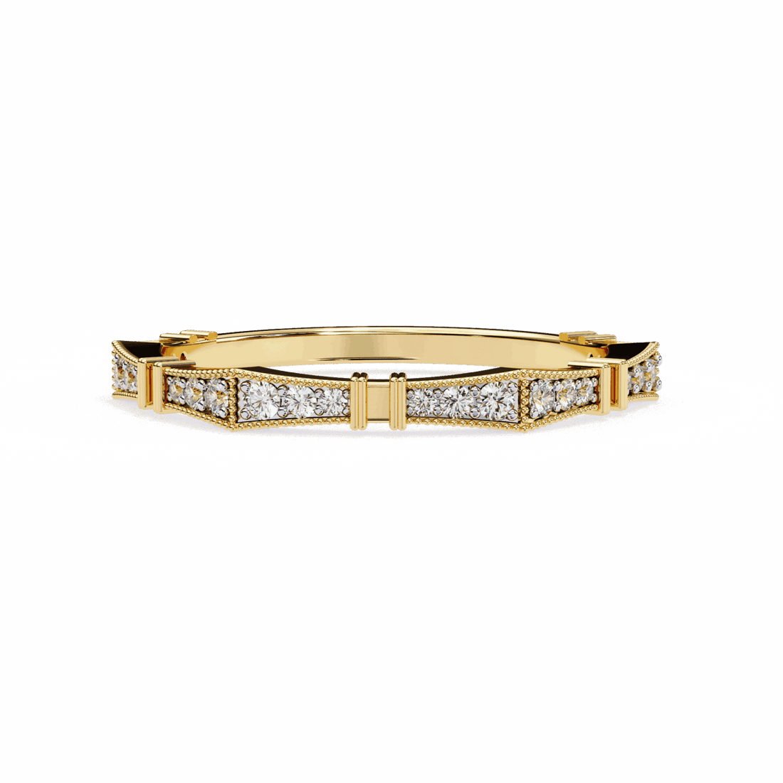 0.15 Carat Round Classic Everyday Band in Moissanite | House of Estara