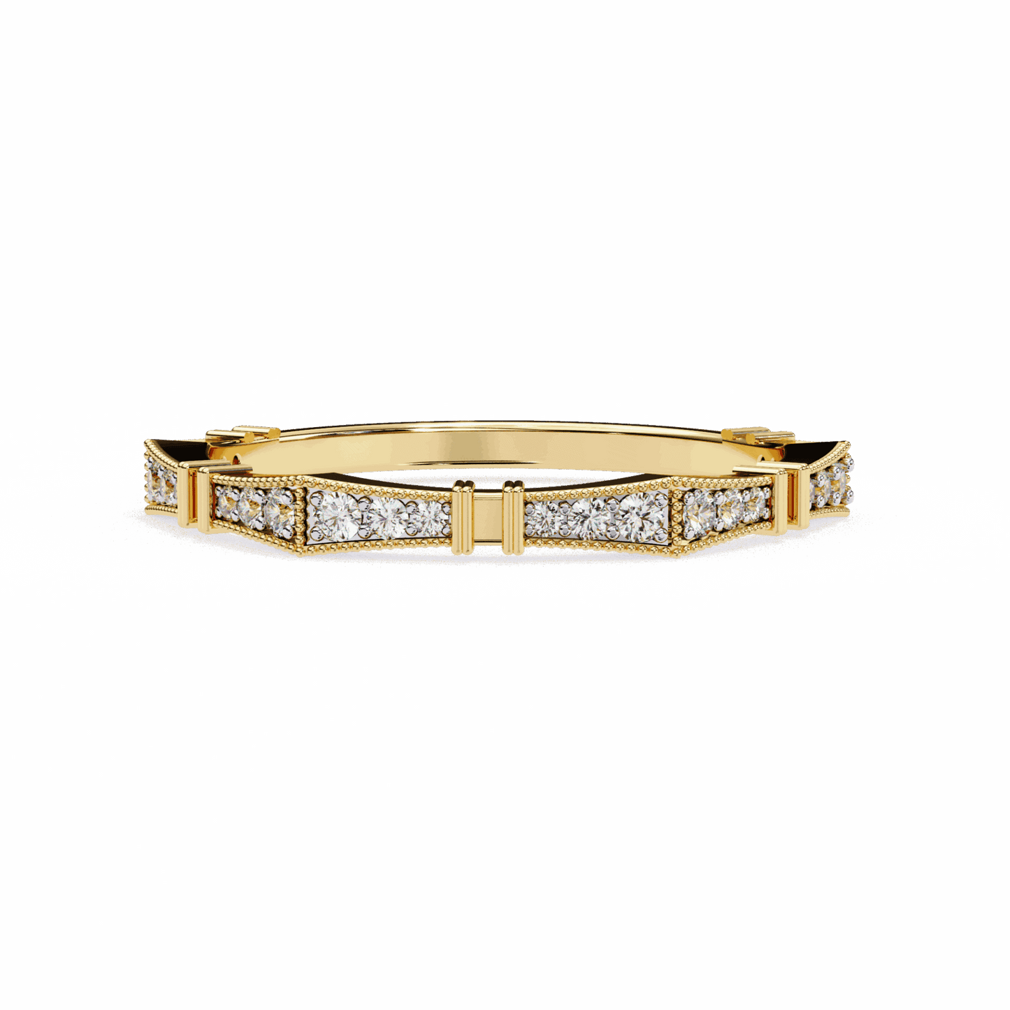 0.15 Carat Round Classic Everyday Band in Moissanite | House of Estara