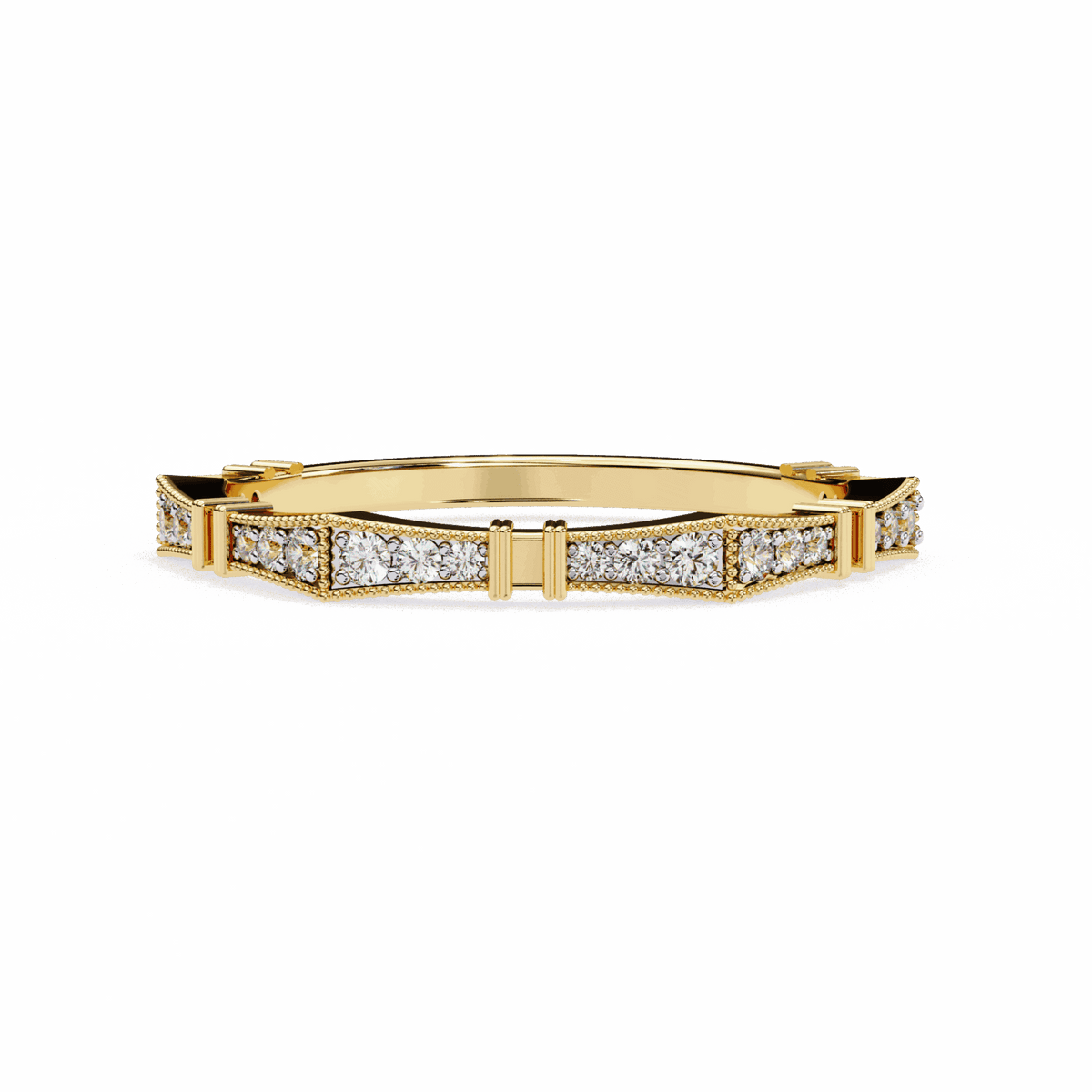 0.15 Carat Round Classic Everyday Band in Moissanite | House of Estara