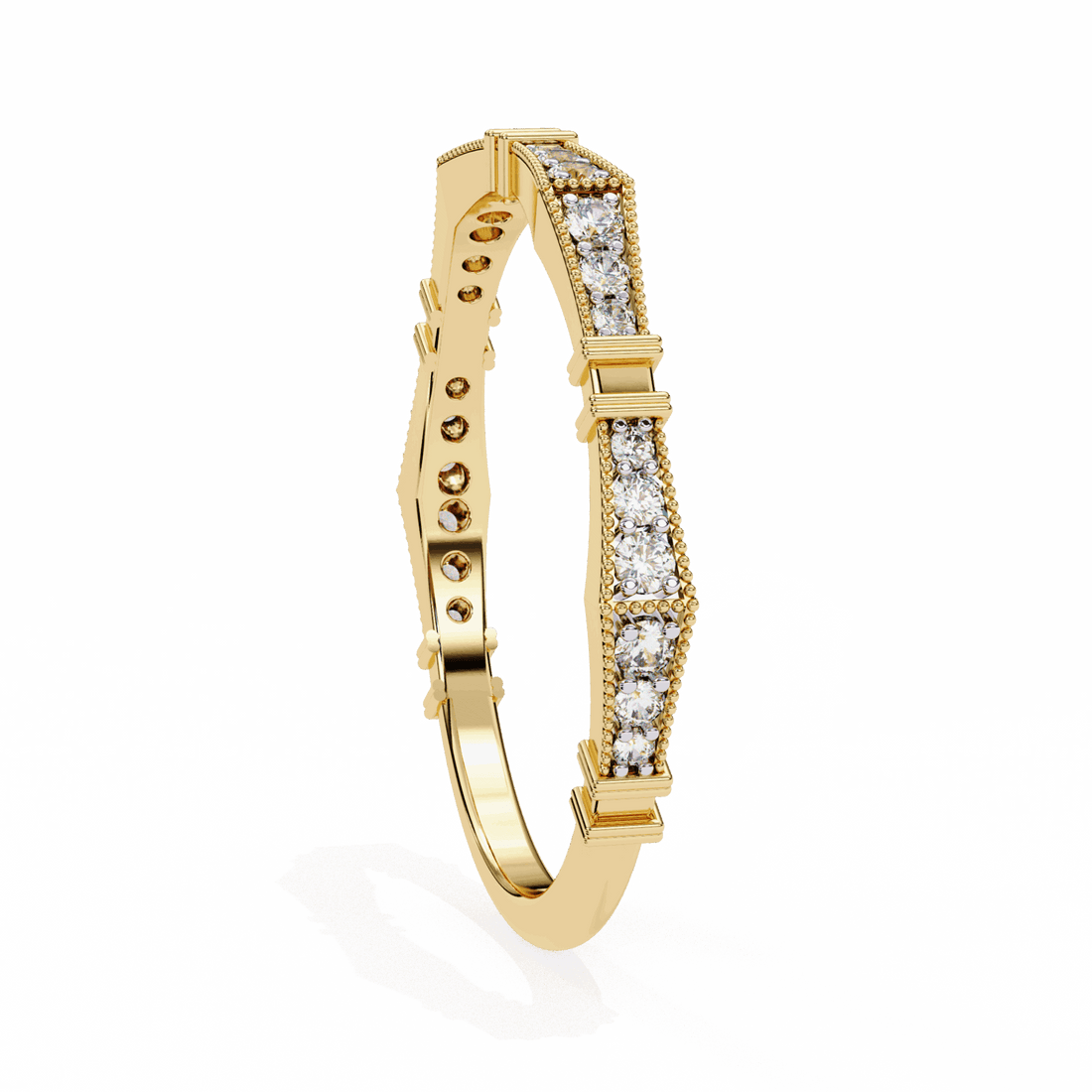 0.15 Carat Round Classic Everyday Band in Moissanite | House of Estara
