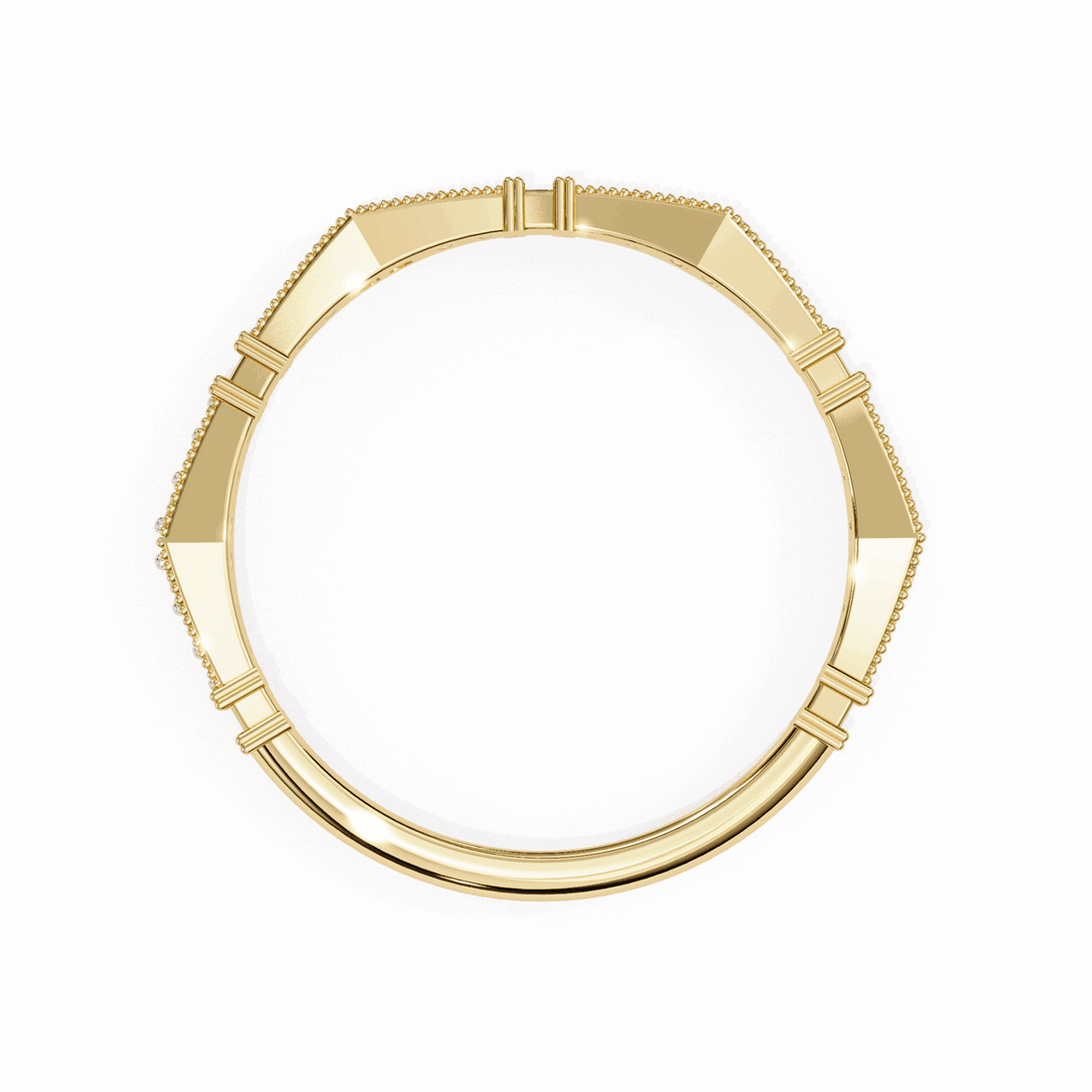 0.15 Carat Round Classic Everyday Band in Moissanite | House of Estara