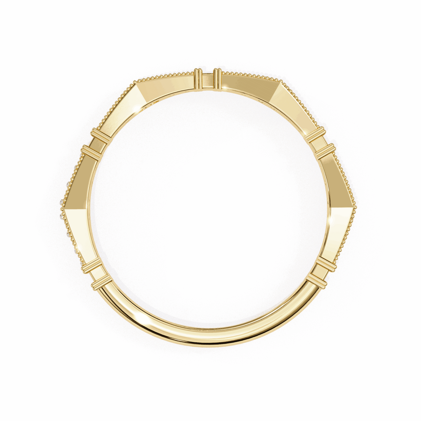 0.15 Carat Round Classic Everyday Band in Moissanite | House of Estara
