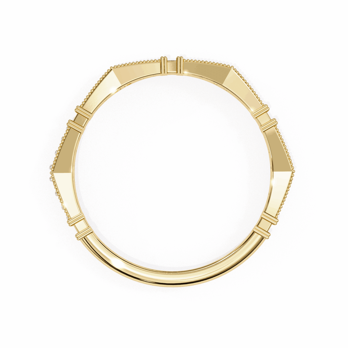0.15 Carat Round Classic Everyday Band in Moissanite | House of Estara