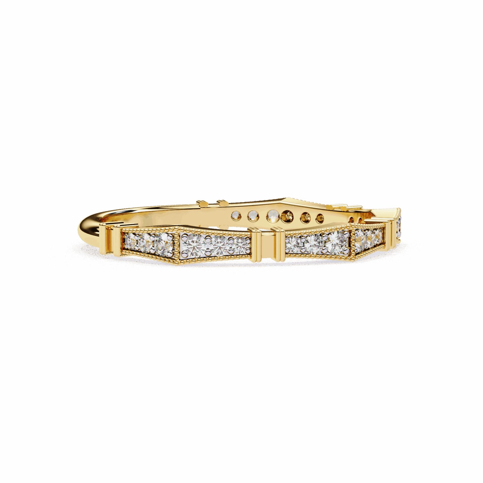 0.15 Carat Round Classic Everyday Band in Moissanite | House of Estara