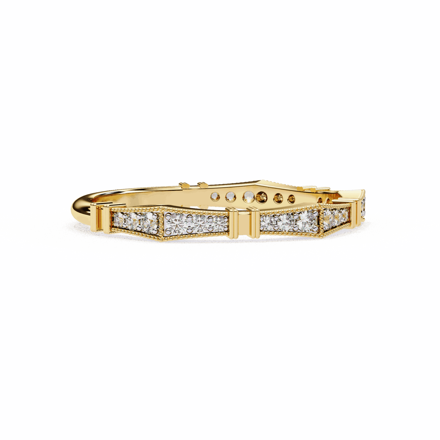 0.15 Carat Round Classic Everyday Band in Moissanite | House of Estara