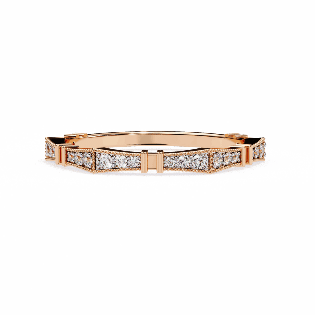 0.15 Carat Round Classic Everyday Band in Moissanite | House of Estara