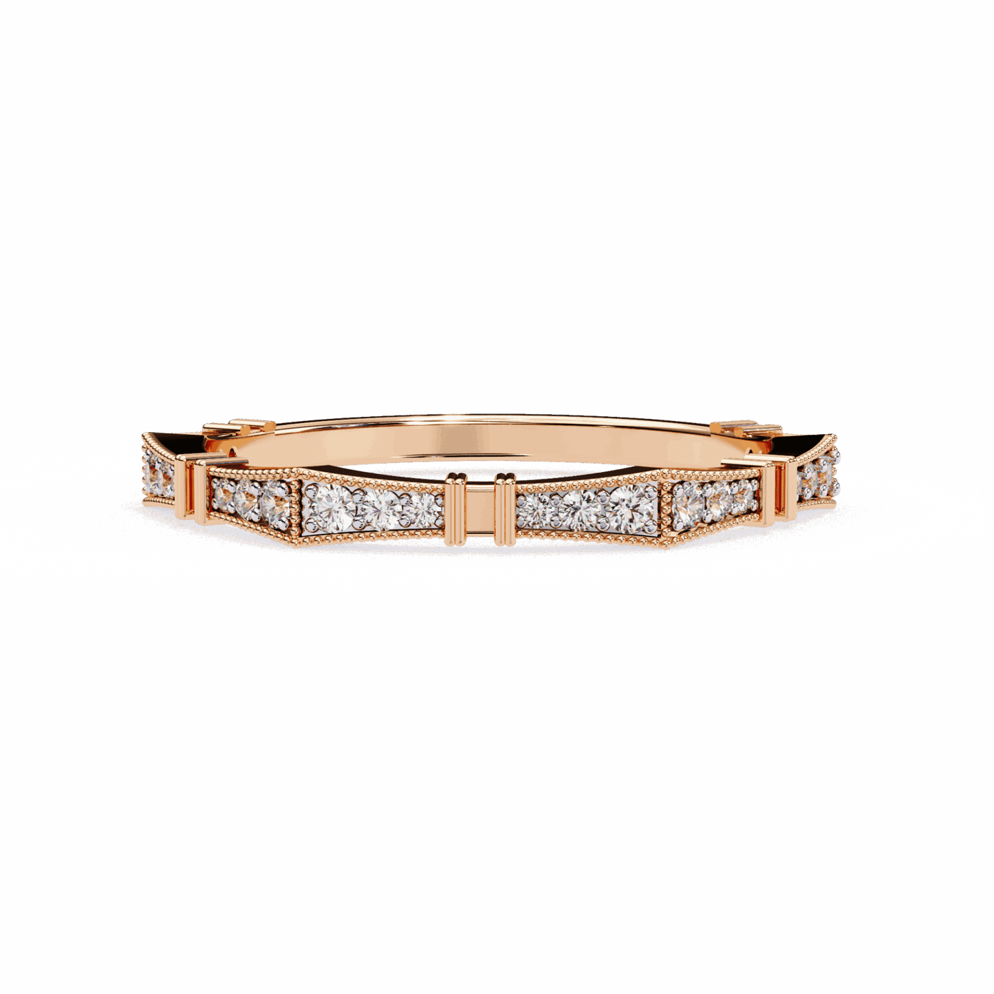 0.15 Carat Round Classic Everyday Band in Moissanite | House of Estara