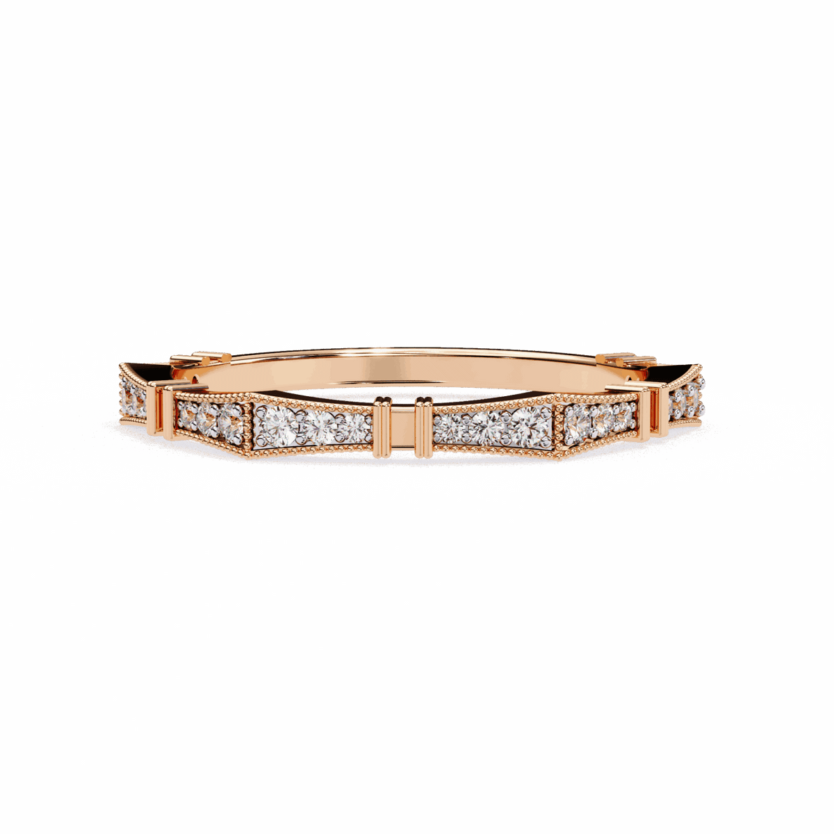 0.15 Carat Round Classic Everyday Band in Moissanite | House of Estara