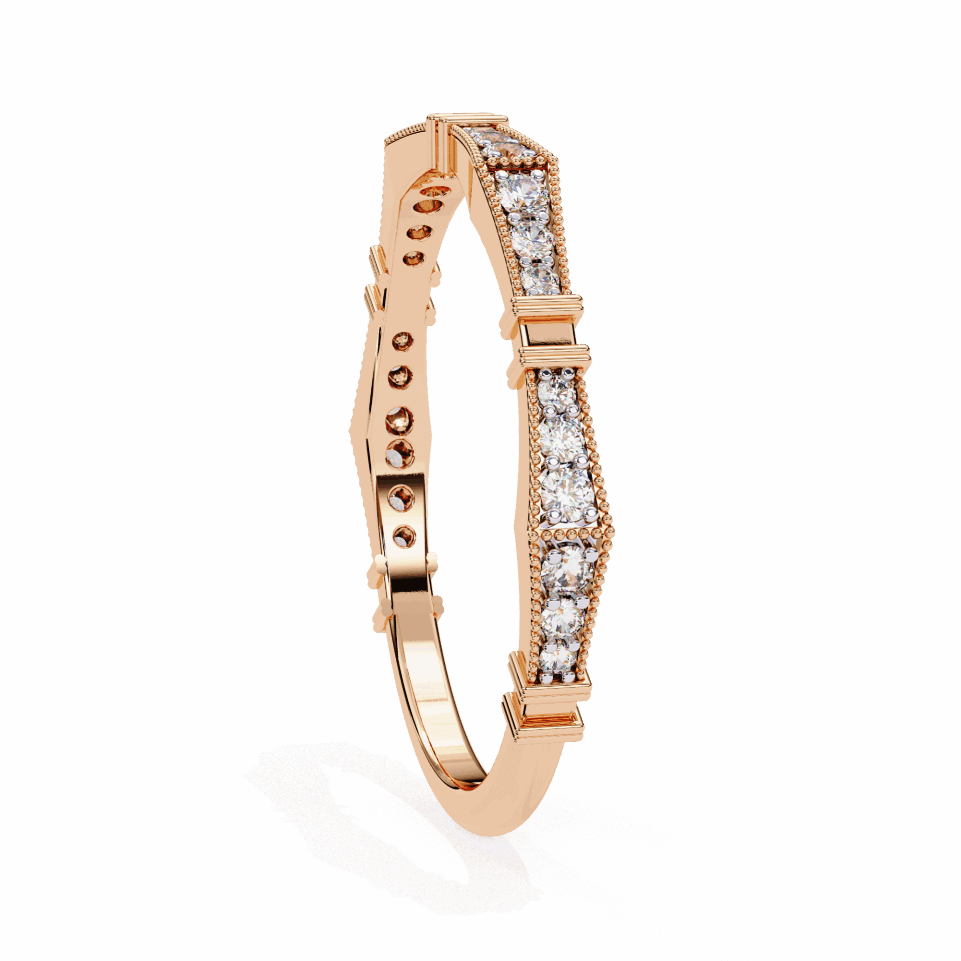 0.15 Carat Round Classic Everyday Band in Moissanite | House of Estara
