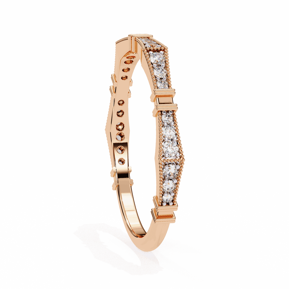 0.15 Carat Round Classic Everyday Band in Moissanite | House of Estara